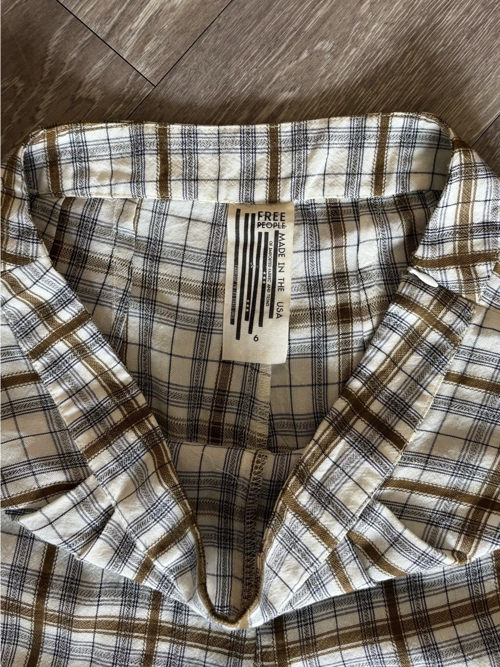 Vintage Free People Plaid Tapered Pants